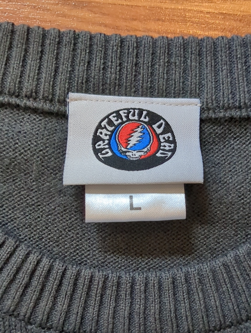 Grateful Dead Steal Your Face Fair Isle Holiday Knit Sweater Ripple Junction L - Picture 4 of 9